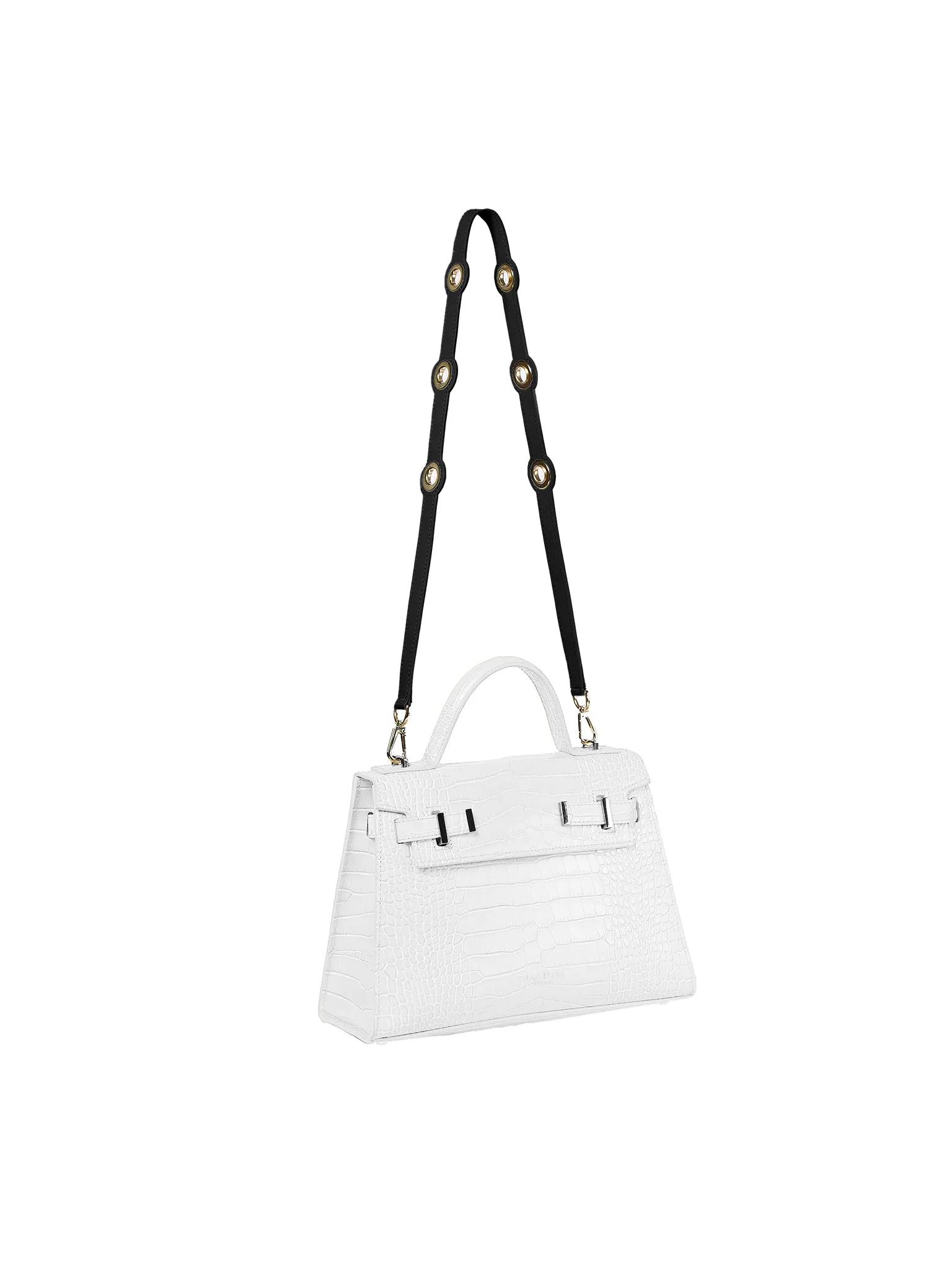 Eyelet Leather Strap - Black sold by Teddy Blake product image thumbnail 4