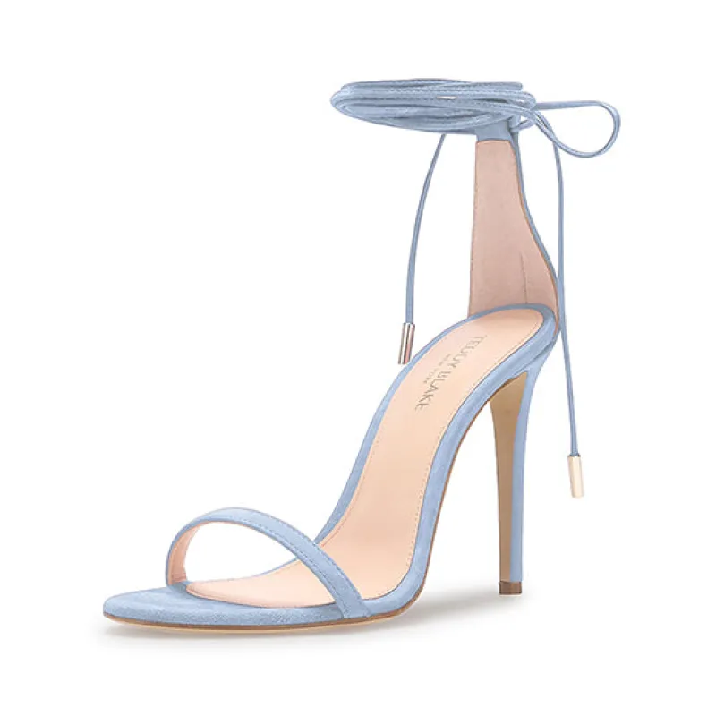 Emma Suede Sandals - Light Blue sold by Teddy Blake