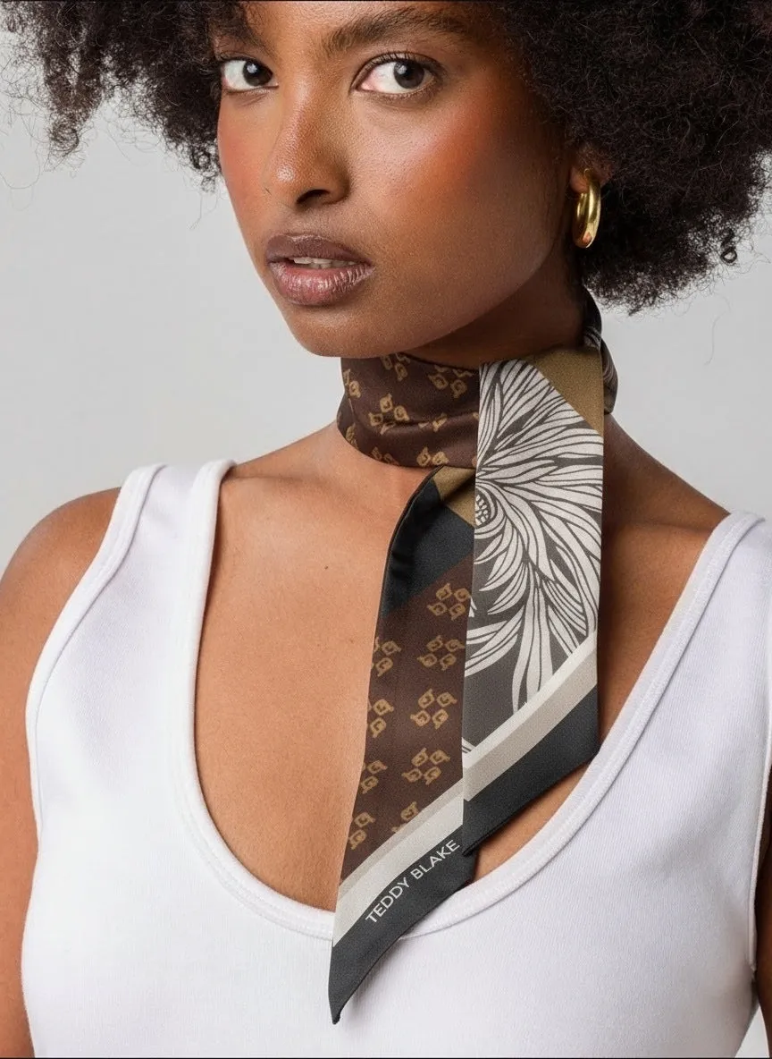 Silk Bag Tie - Dark Brown sold by Teddy Blake product image thumbnail 5