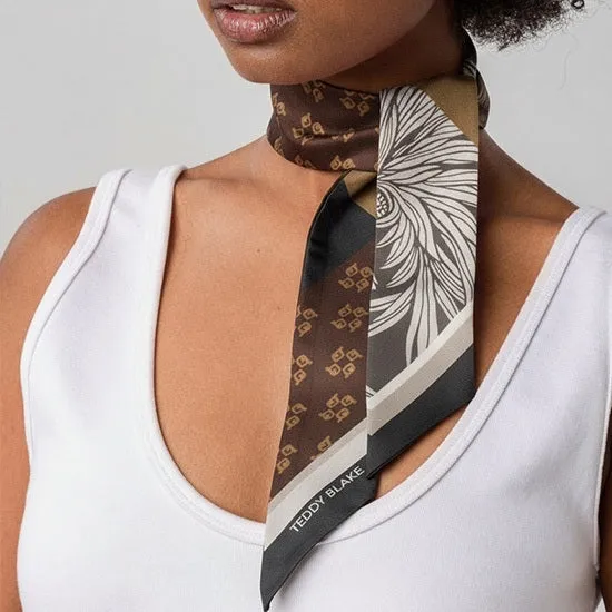 Silk Bag Tie - Dark Brown sold by Teddy Blake product image thumbnail 2
