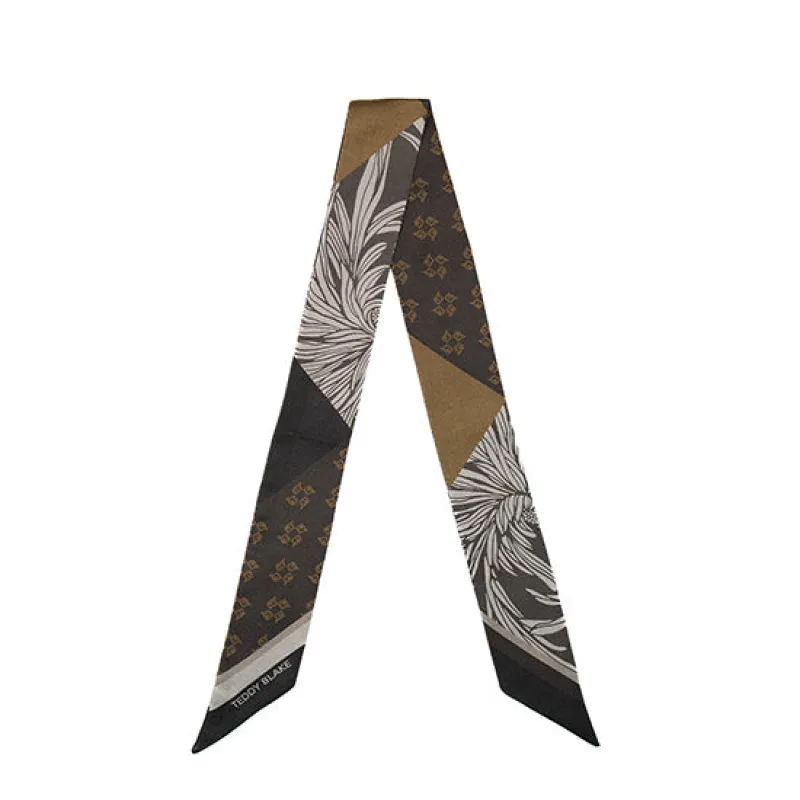 Silk Bag Tie - Dark Brown made by Teddy Blake