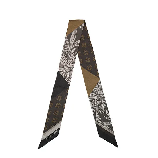 Silk Bag Tie - Dark Brown sold by Teddy Blake