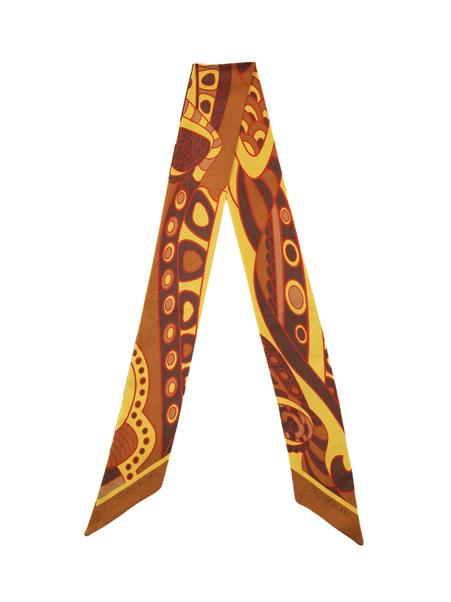 Silk Bag Tie - Mustard sold by Teddy Blake product image thumbnail 3