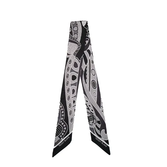 Silk Bag Tie - Black sold by Teddy Blake