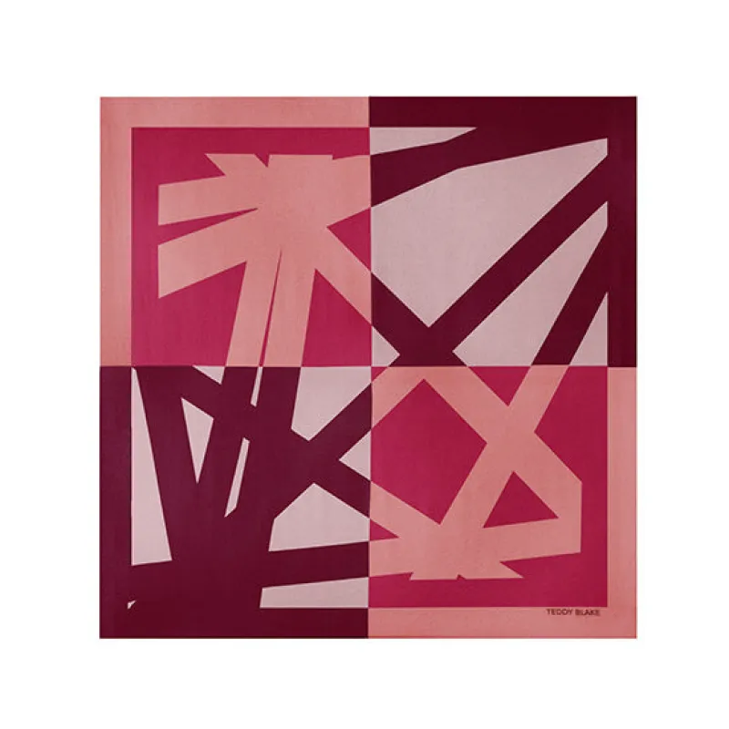 Square Silk Bag Tie - Bordeaux made by Teddy Blake