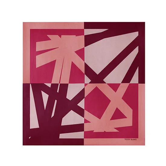 Square Silk Bag Tie - Bordeaux sold by Teddy Blake