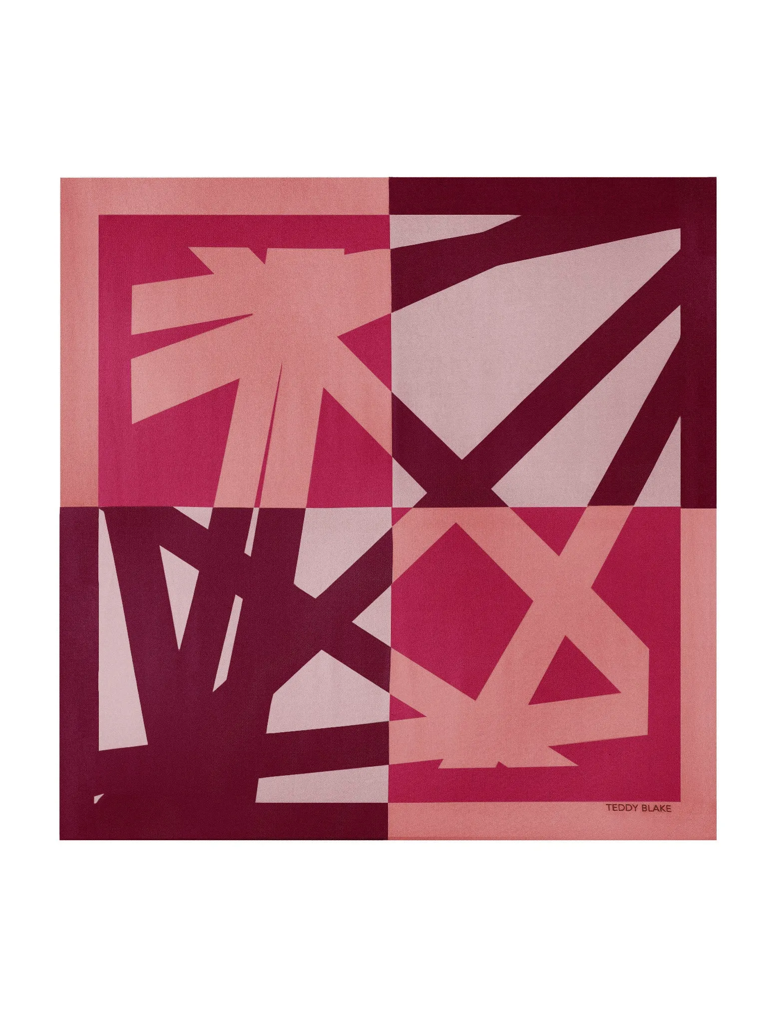 Square Silk Bag Tie - Bordeaux sold by Teddy Blake product image thumbnail 3