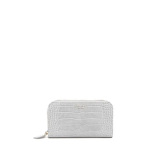 TB Zipwallet Croco - White sold by Teddy Blake