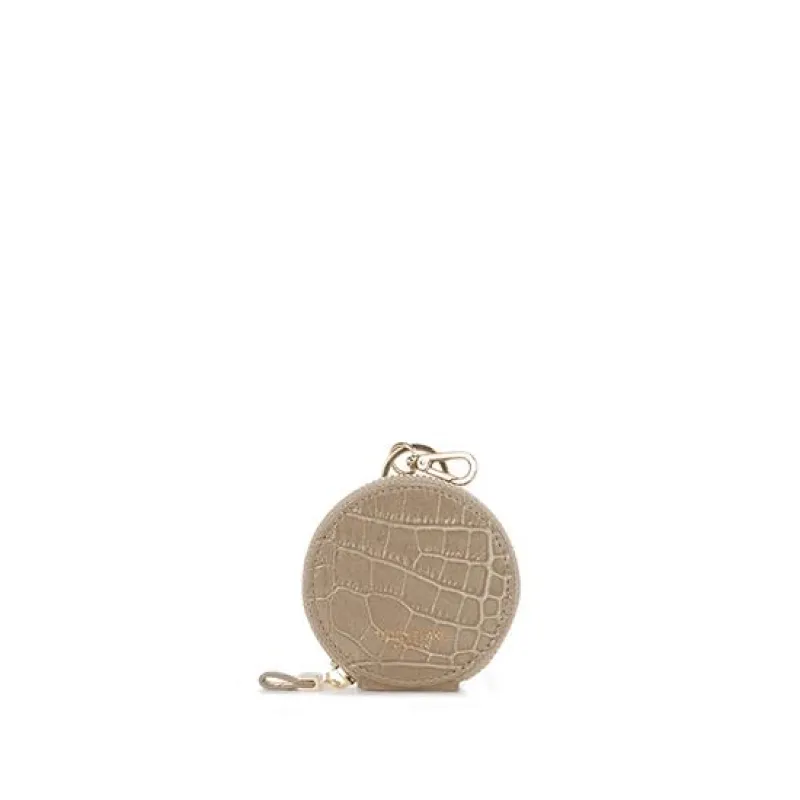 TB Coin Case Croco - Light Beige sold by Teddy Blake