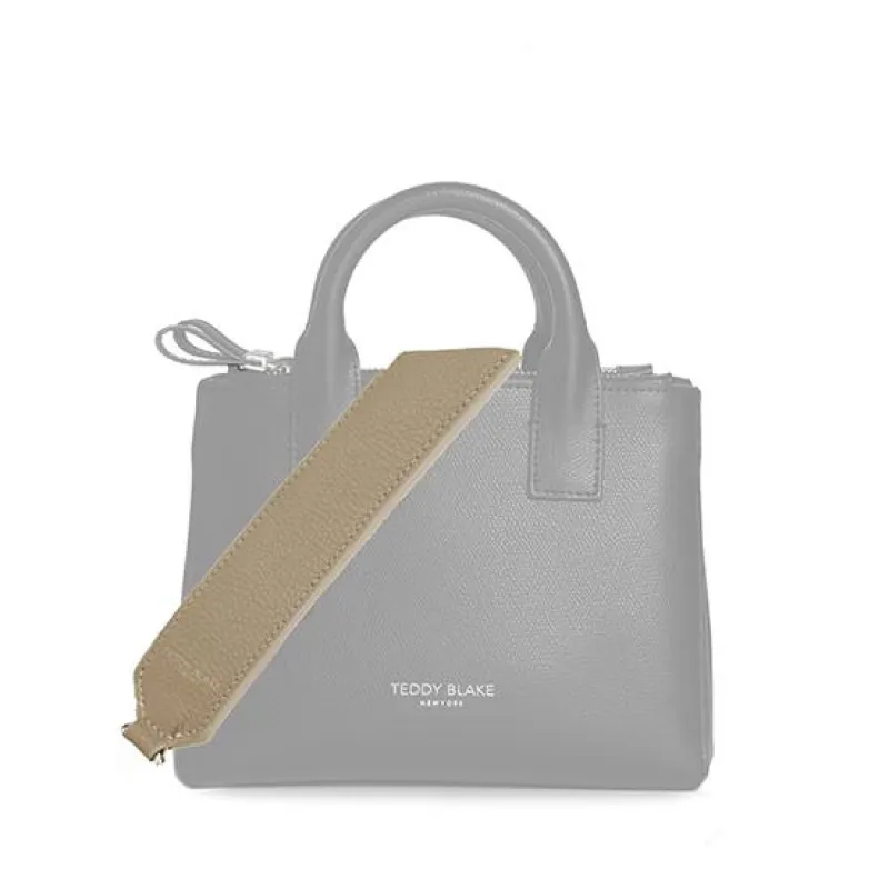 Stampato Leather Wide Strap - Light Beige sold by Teddy Blake