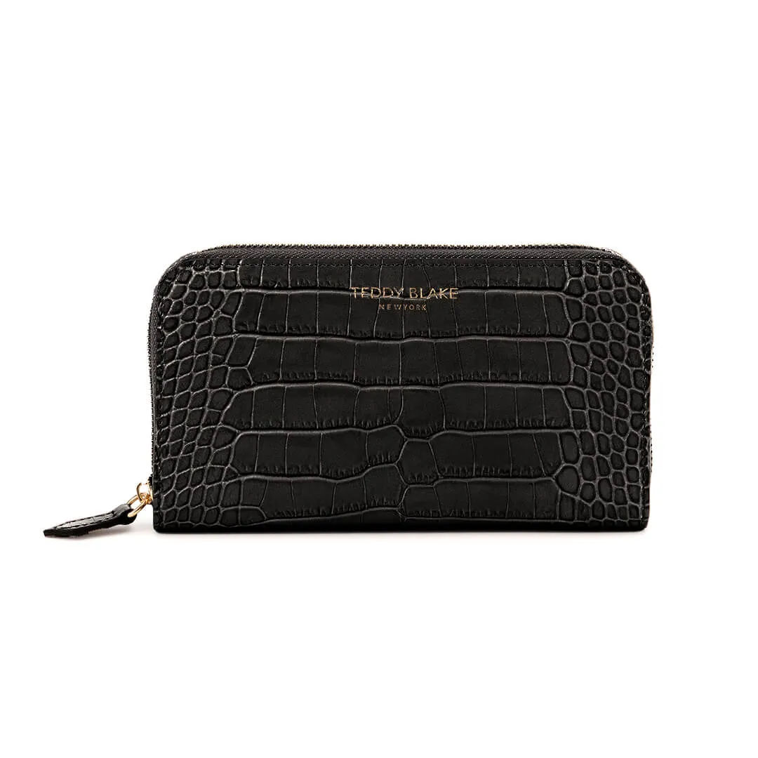 TB Zipwallet Croco - Black sold by Teddy Blake product image thumbnail 3