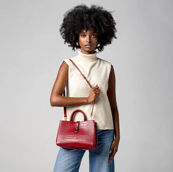 Lola Croco 10" - Dark Red sold by Teddy Blake product image thumbnail 2