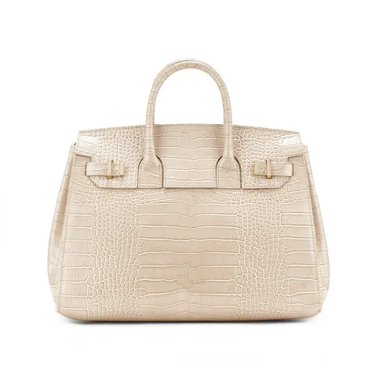 Gigi Croco 13" - Cream sold by Teddy Blake
