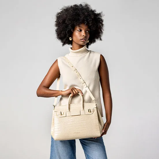 Gigi Croco 13" - Cream sold by Teddy Blake product image thumbnail 2