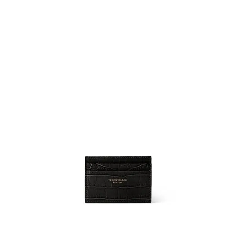 TB Cardholder Croco - Black sold by Teddy Blake