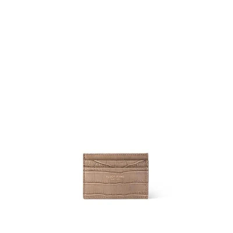 TB Cardholder Croco - Light Beige sold by Teddy Blake