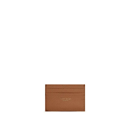 TB Cardholder Stampato - Camel Brown sold by Teddy Blake