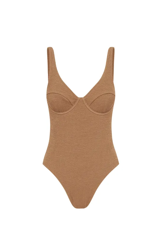 HYAMS ONE PIECE - LATTE sold by Somerfield Swim