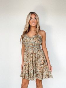 Petal Cascade Mini Dress sold by LANE 201