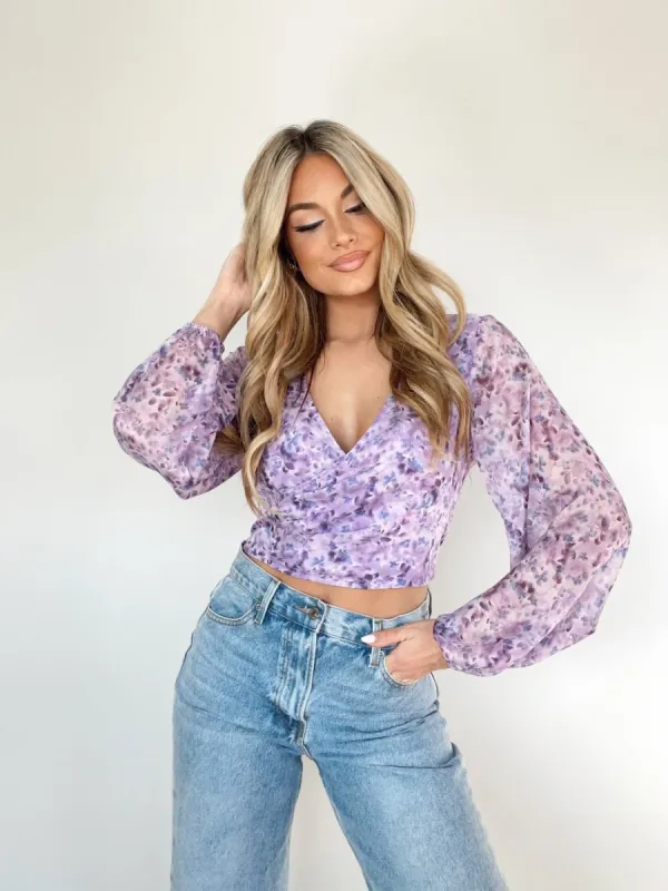 Lavender Blooms Top sold by LANE 201