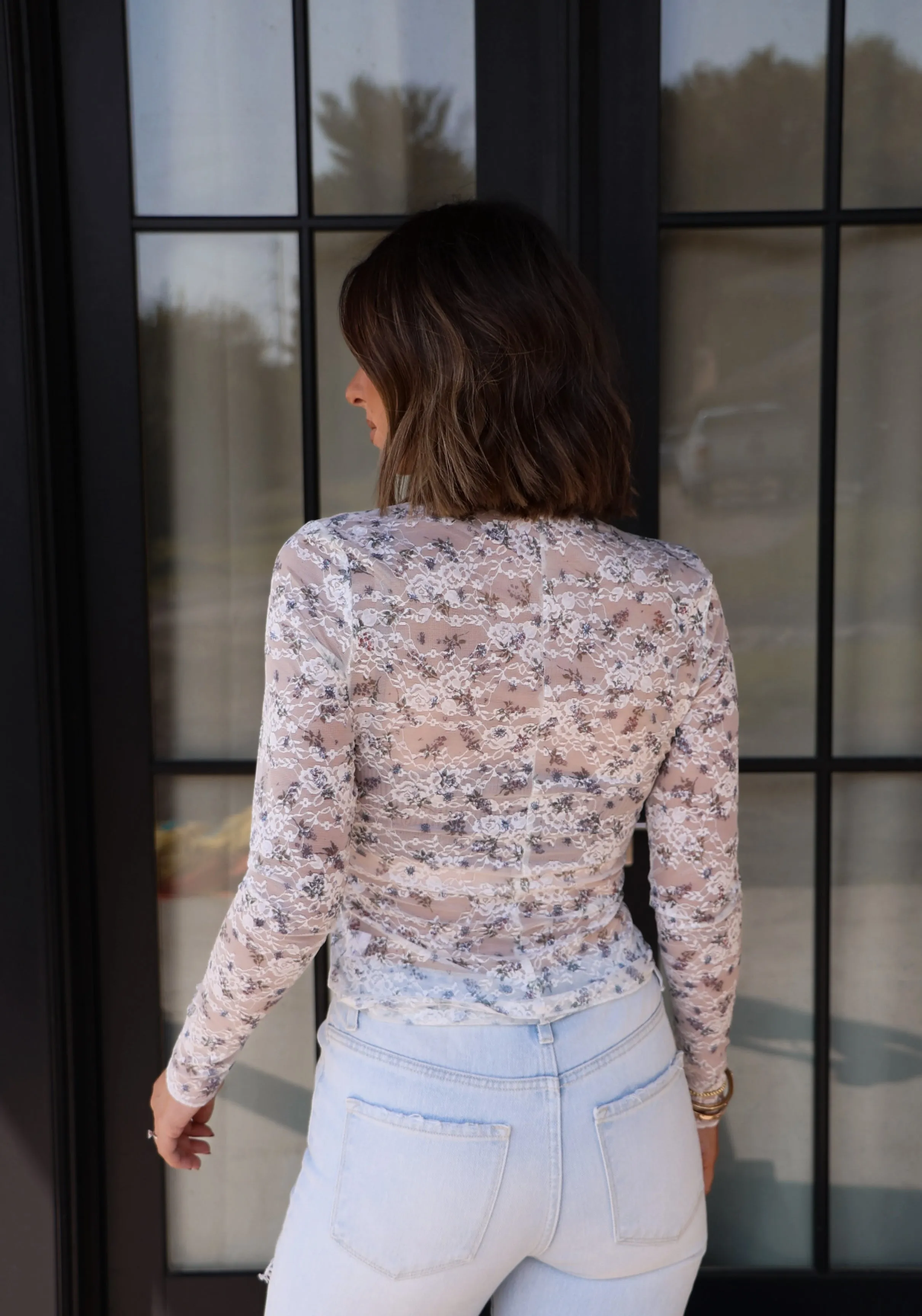 Floral Amour Mesh Top sold by LANE 201 product image thumbnail 3