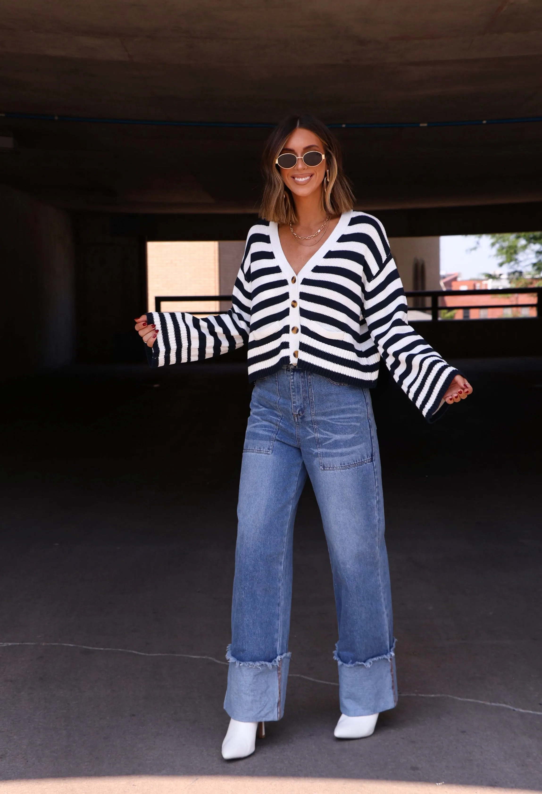 Newport Striped Cardigan sold by LANE 201 product image thumbnail 3