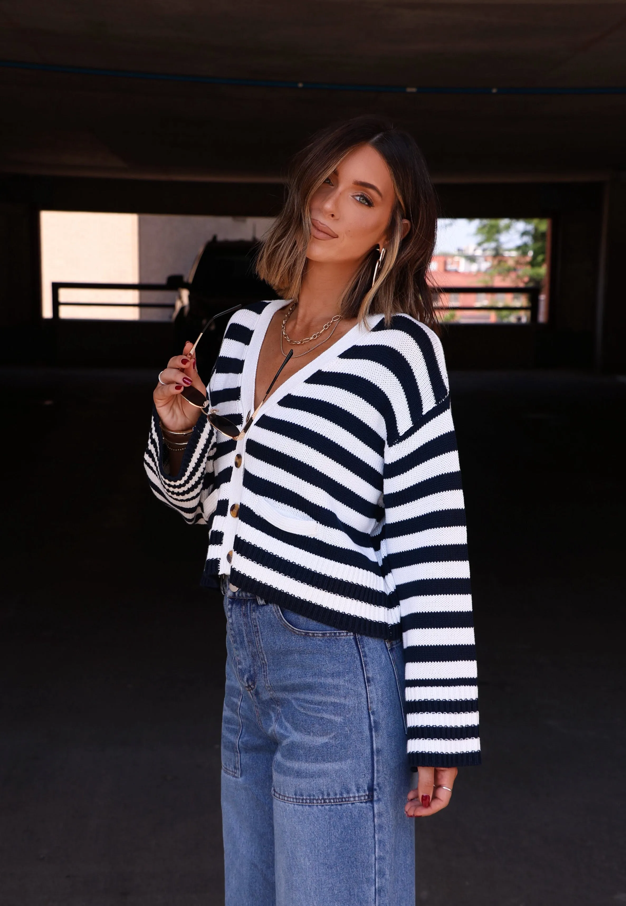 Newport Striped Cardigan sold by LANE 201 product image thumbnail 5
