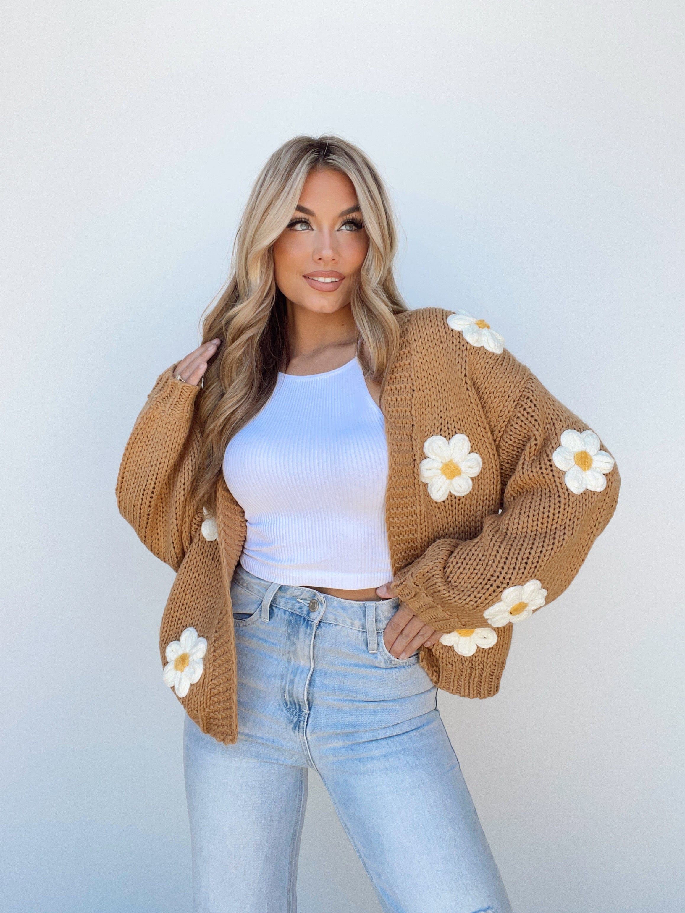 Buy Me Flowers Cardigan sold by LANE 201 product image thumbnail 5