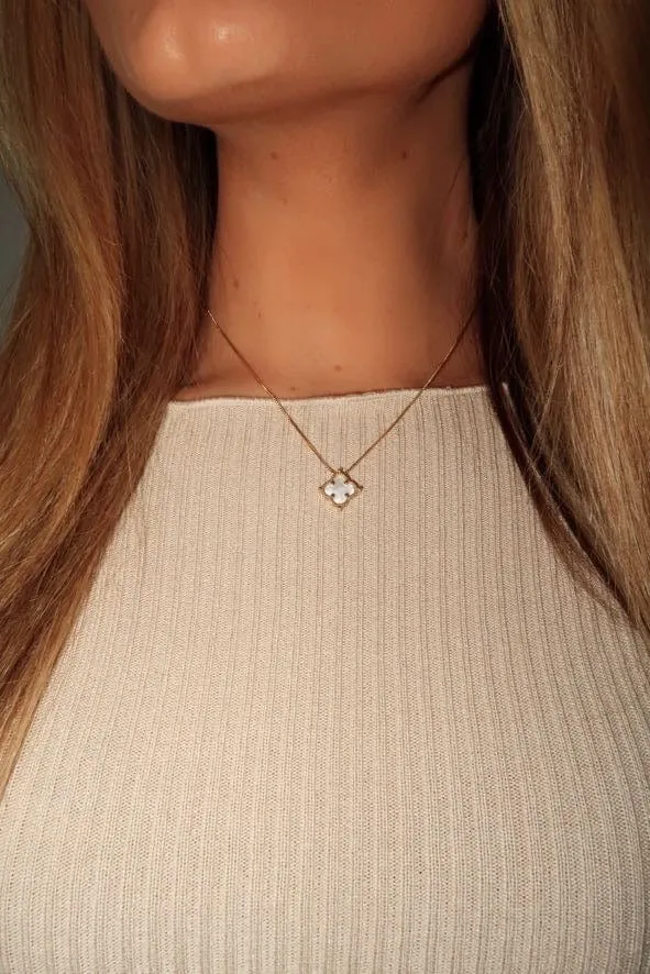 Gold Pendant Pearl Necklace sold by LANE 201 product image thumbnail 2