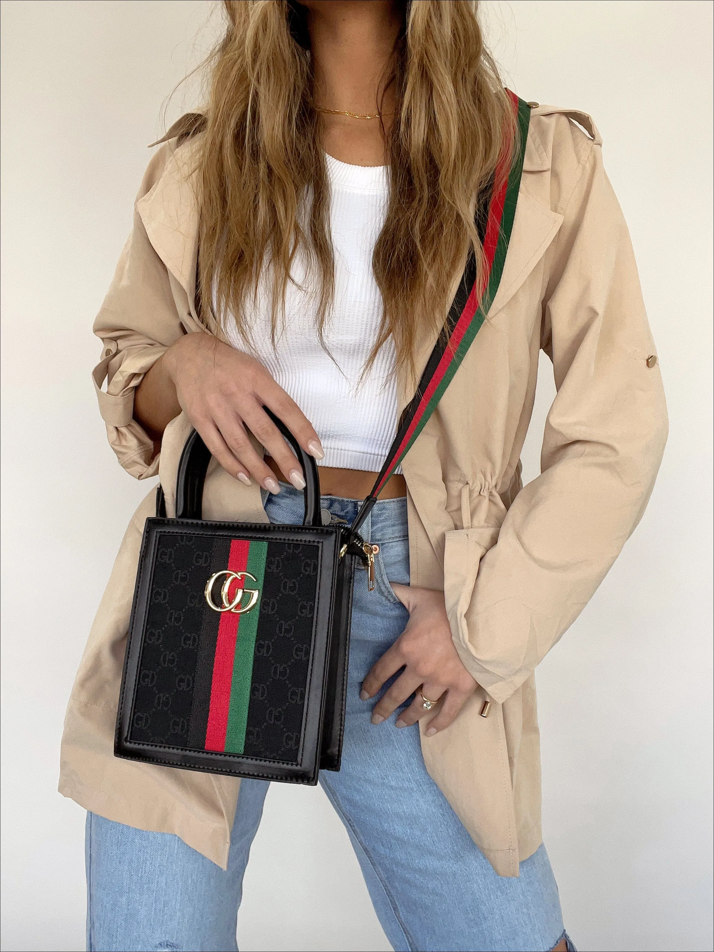 Luxe Tote Handbag sold by LANE 201 product image thumbnail 3