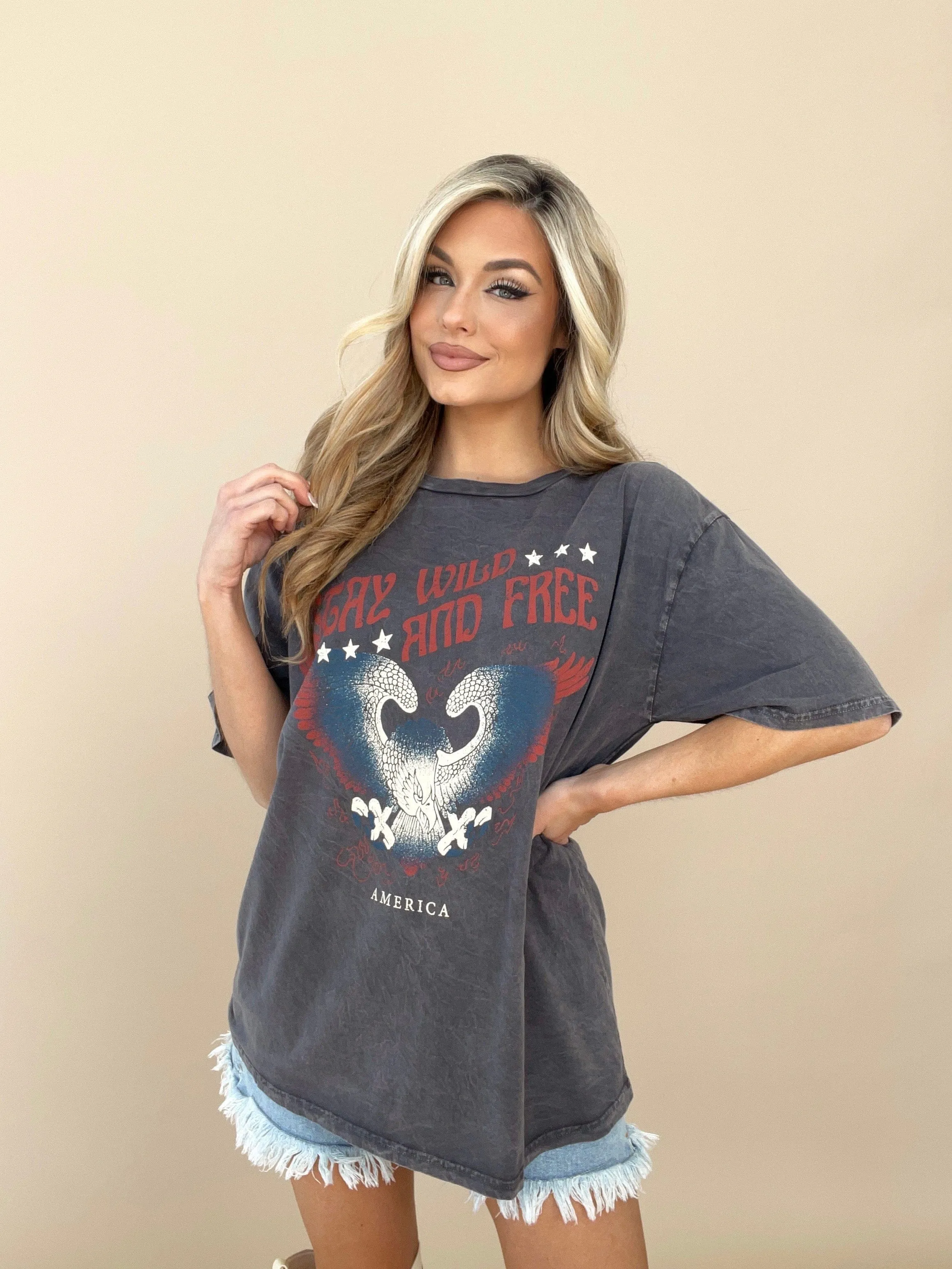 Stay Wild And Free Graphic Tee sold by LANE 201