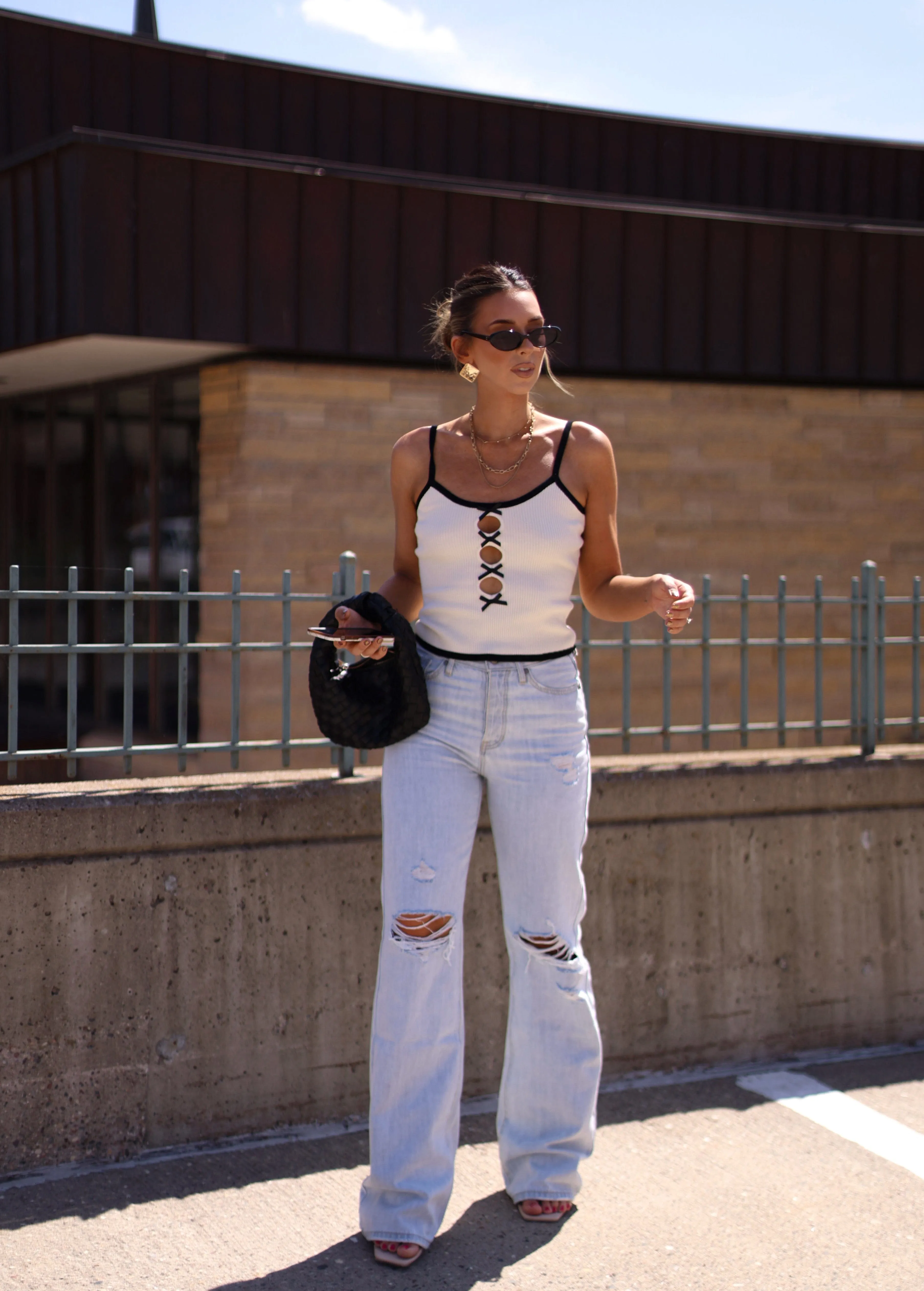 Kan Can Ultra High Rise 90's Flare Denim sold by LANE 201 product image thumbnail 5