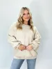 Fleece Check Sweater sold by LANE 201