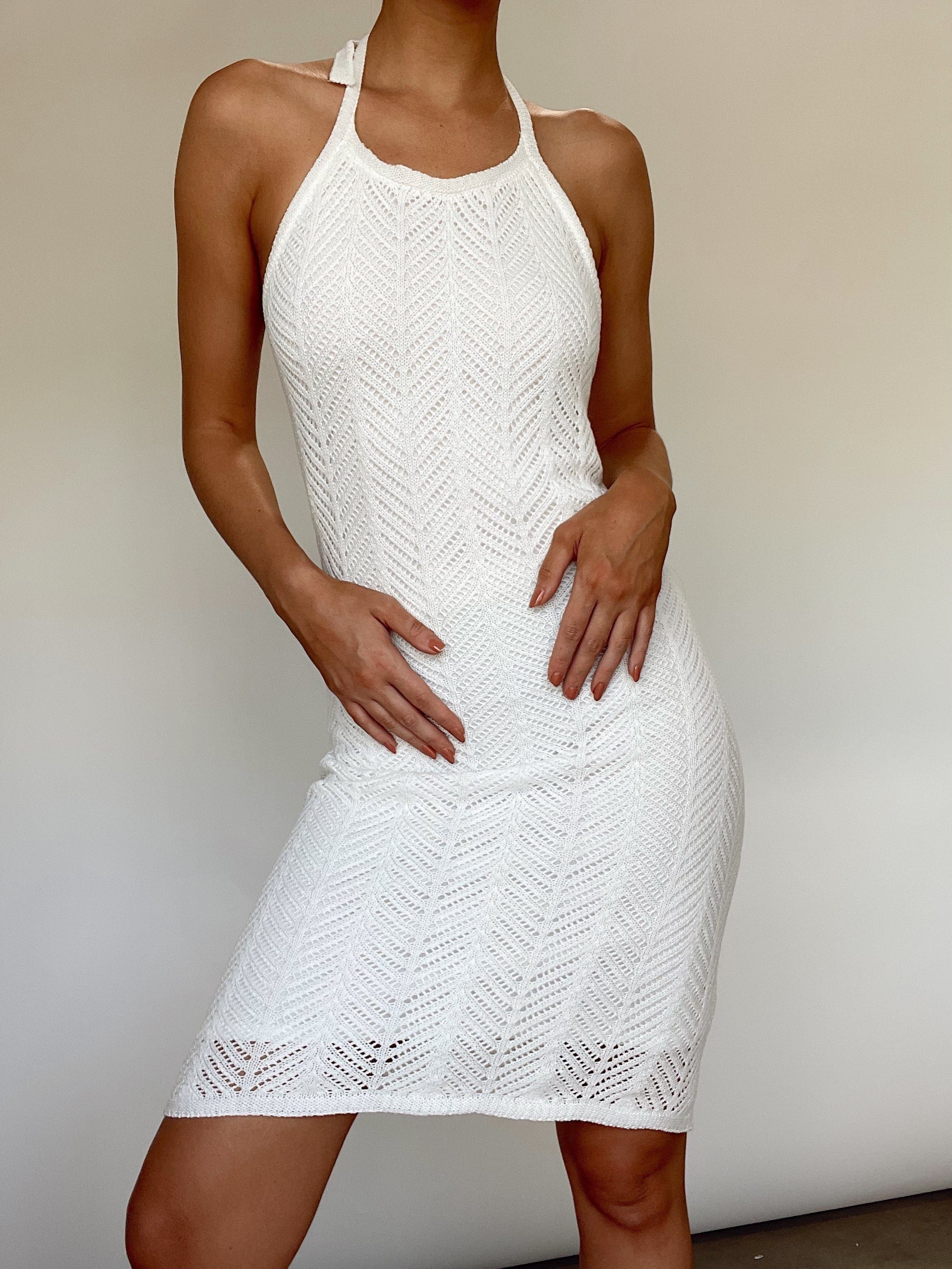 Tropical Views Crochet Dress sold by LANE 201 product image thumbnail 4