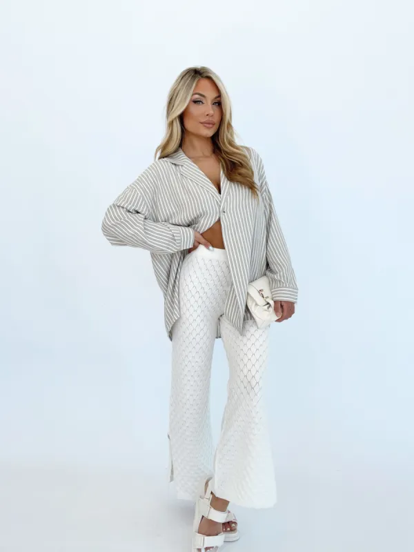 Ocean Side Striped Shirt sold by LANE 201