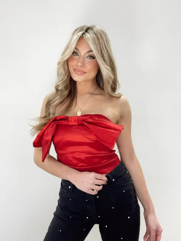 Red Be Mine Top sold by LANE 201