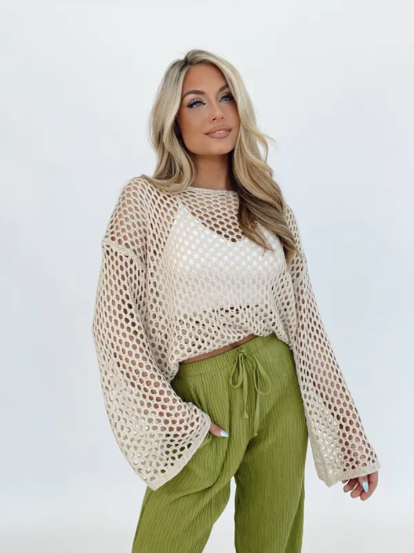 Getaway Crochet Top sold by LANE 201
