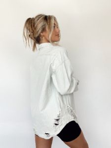 Delia Denim Shirt sold by LANE 201