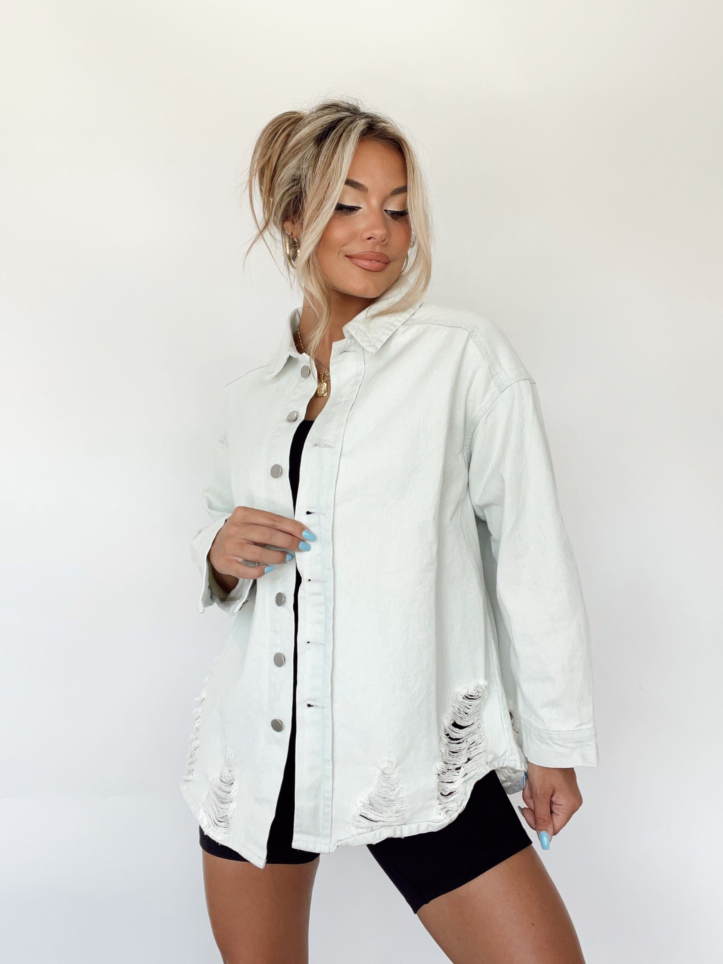 Delia Denim Shirt sold by LANE 201