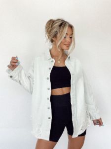 Delia Denim Shirt sold by LANE 201