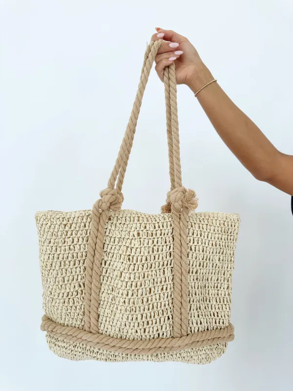 Farmers Market Straw Bag sold by LANE 201