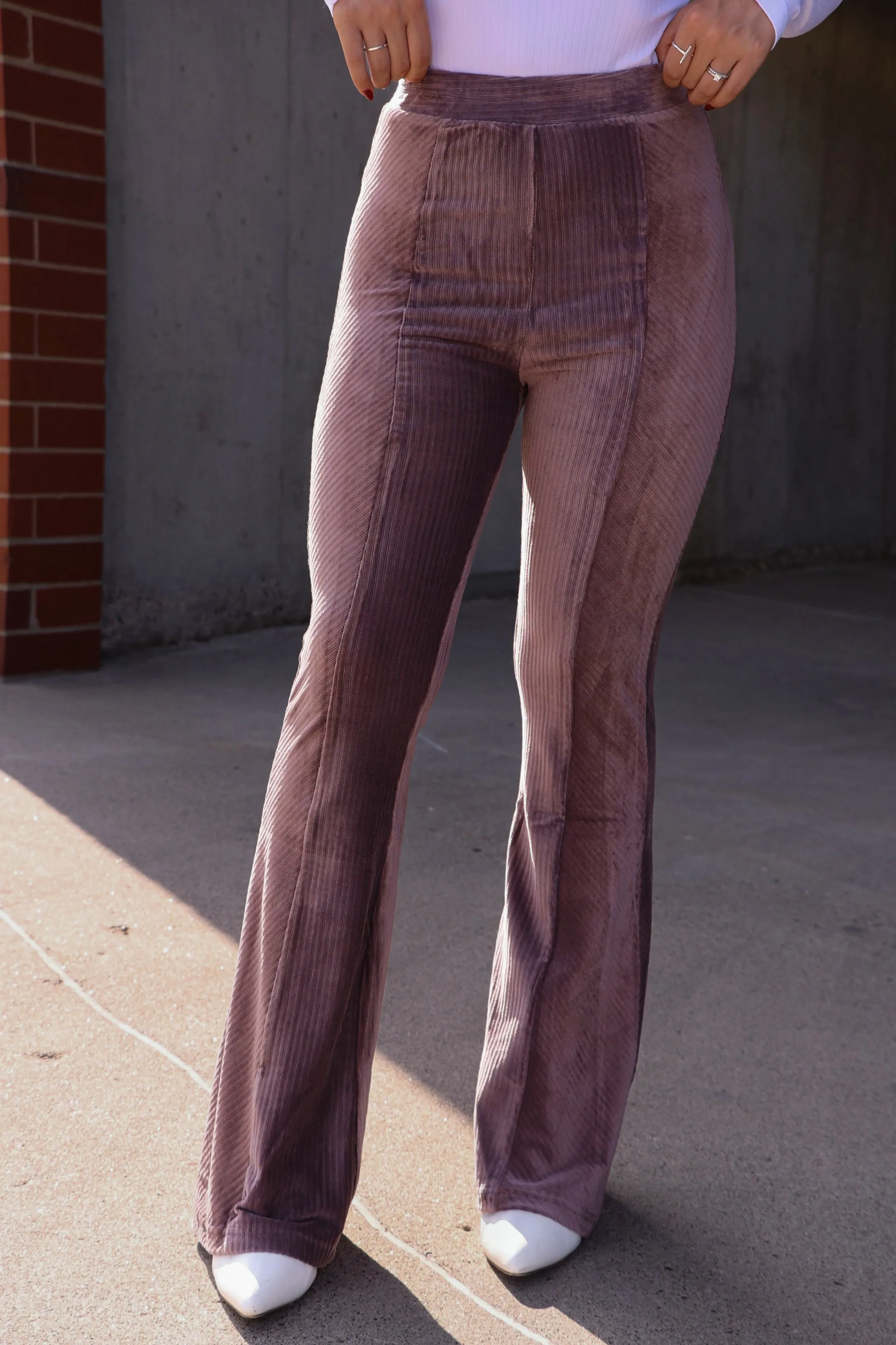 Velour Flare Pants sold by LANE 201 product image thumbnail 3