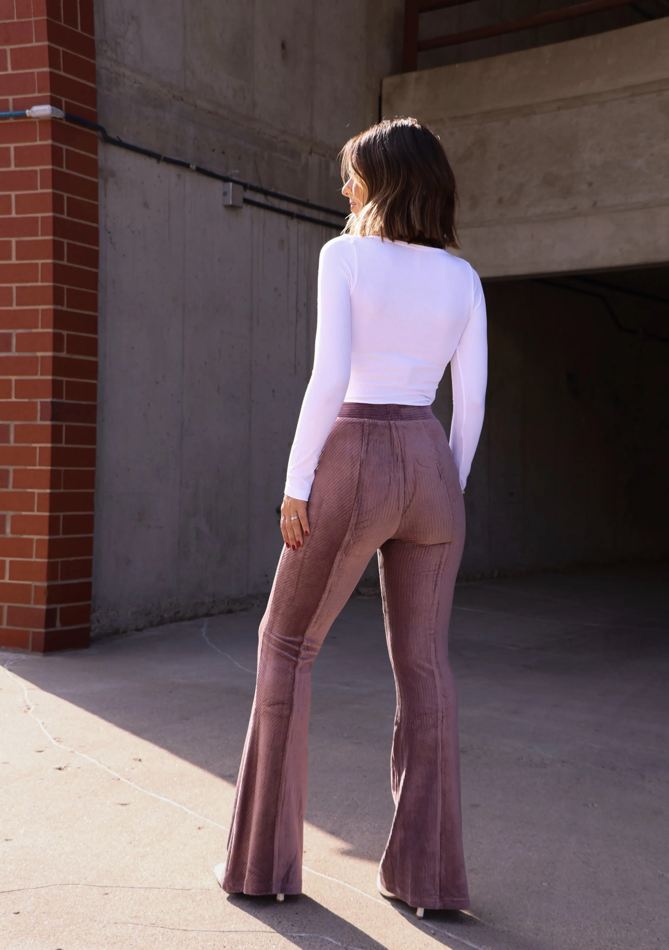 Velour Flare Pants sold by LANE 201 product image thumbnail 2