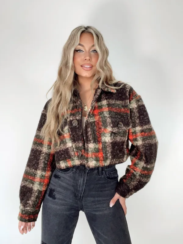 Brown Breaking Plaid Jacket sold by LANE 201