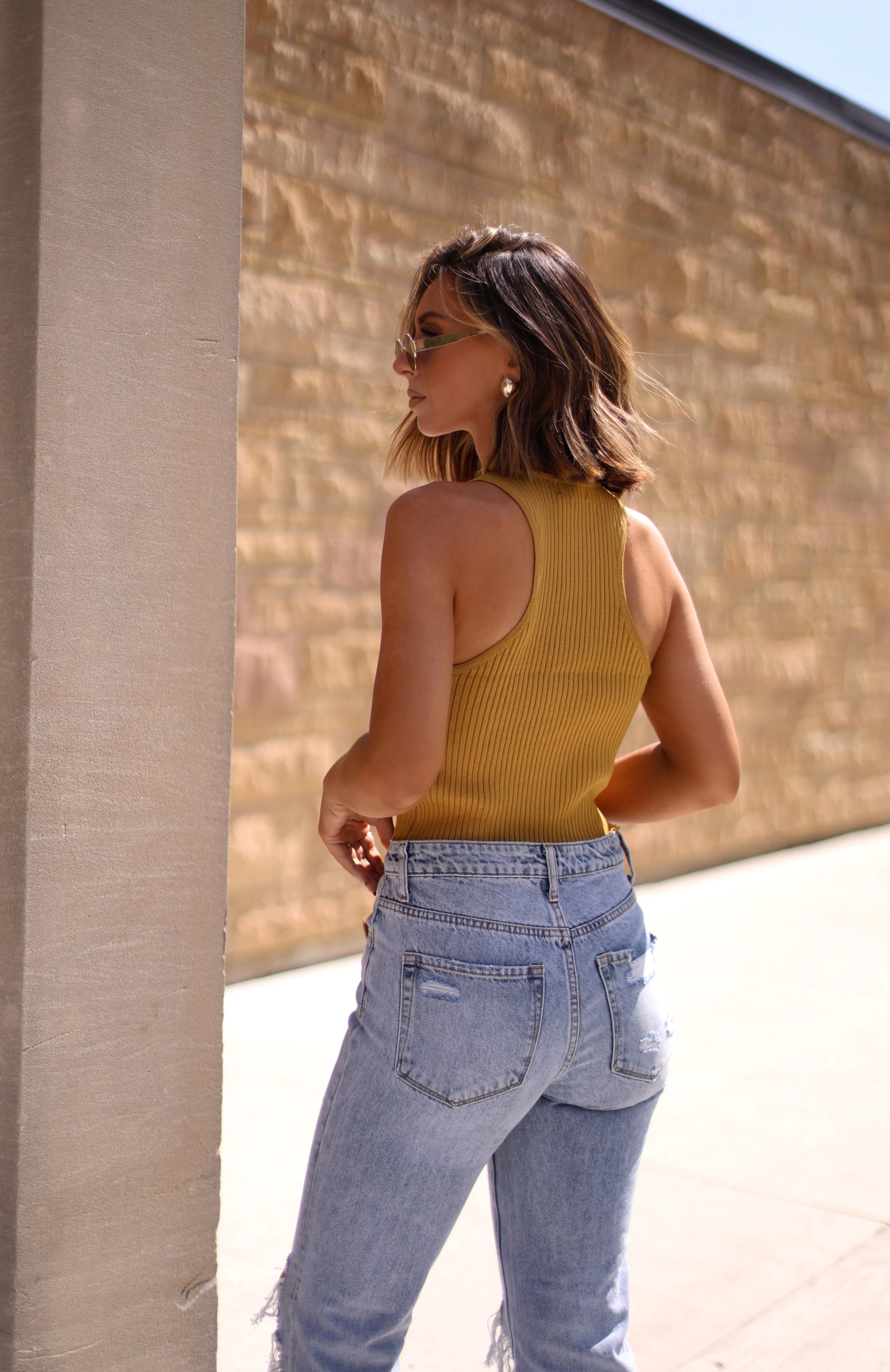 Sunlit Sands Button Tank sold by LANE 201 product image thumbnail 3