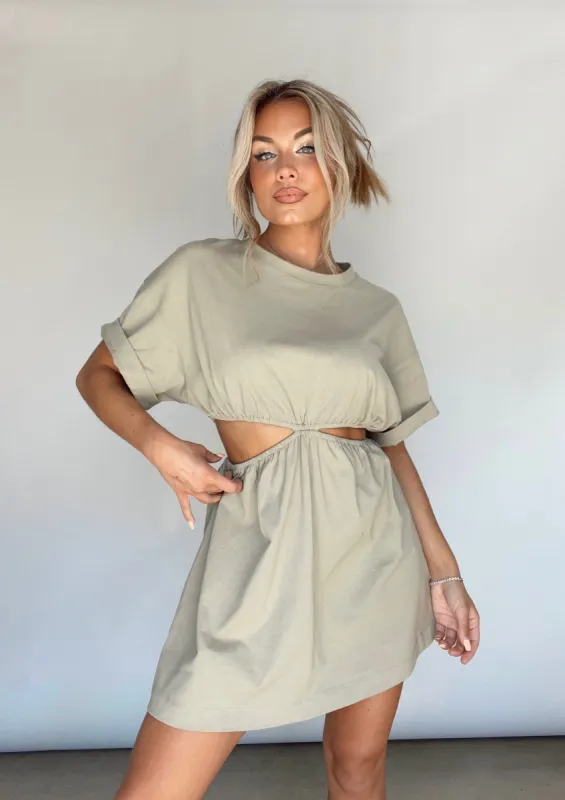 Olive Brunch Break Dress sold by LANE 201