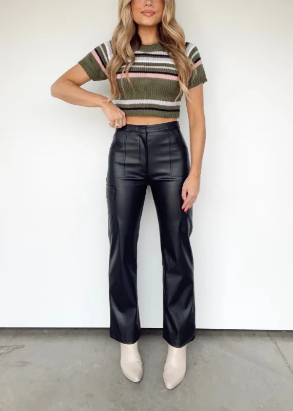 Editorial Leather Pant sold by LANE 201