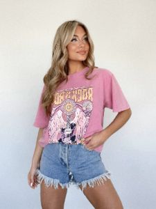 Pink Rock And Roll Graphic Tee sold by LANE 201