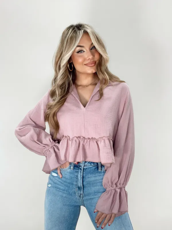 Sweetheart Ruffle Top sold by LANE 201