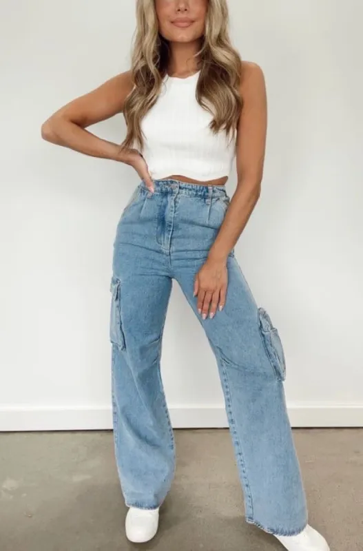 Jesse Cargo Denim sold by LANE 201